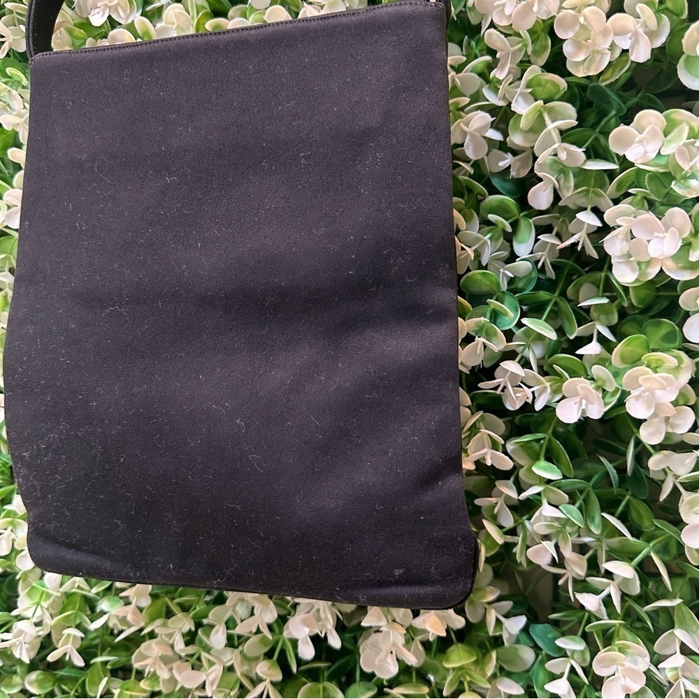Vintage Palazzo black evening handbag fancy dressy purse matte satin finish - Picture 8 of 13
